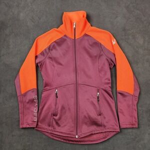 Spyder Bandita Stryke Jacket Womens Medium Orange Purple Full Zip Lightweight‎